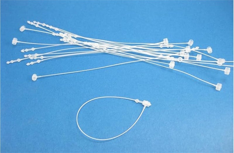 Loop Pin Fasteners Snap Lock Pins Multiple Colors and Sizes (9" Clear-1000 Pcs)